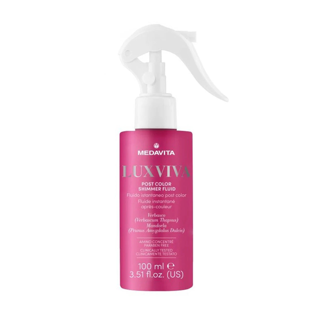 Medavita Luxviva Post Color Shimmer Fluid 100ml instant fluid #Size_100ml
