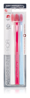 Swissdent Profi Gentle White/Razzmatazz/Blizzard Blue ProfiGentle #Color_White/Razzmatazz/Blizzard Blue ProfiGentle